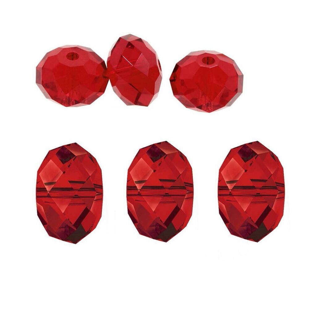 6636 100pcs Adabele Austrian 8mm Faceted Loose Rondelle Crystal Beads Siam